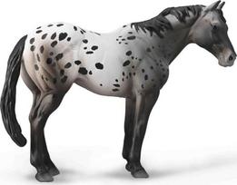 Žaislinė figūrėlė Collecta Appaloosa Blue Roan Horse 490671, balta/juoda