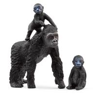 Žaislinė figūrėlė Schleich Wild Life Gorilla Family 42601S, 3 vnt., juoda