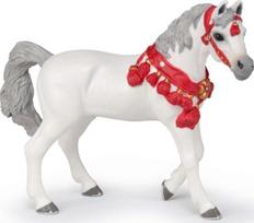 Žaislinė figūrėlė Papo White Arabian Horse 442842, balta/raudona