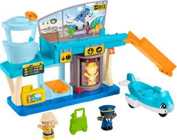 Figūrėlių rinkinys, oro uosto rinkinys Mattel Fisher Price Little People Everyday Adventures Airport HTJ26, įvairių spalvų