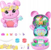 Figūrėlių rinkinys, su priedais Polly Pocket Compact Bunny, rožinė