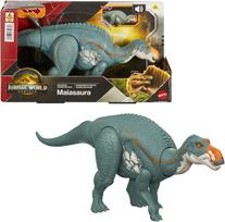Žaislinė figūrėlė Mattel Jurassic World Rebirth Wild Roar Maiasaura JGC82, 31 cm, mėlyna