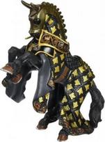 Žaislinė figūrėlė Papo Weapon Master Bull Horse 401414, 15 cm, aukso/juoda