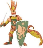 Žaislinė figūrėlė Papo Weapon Master Dragon 401299, 10 cm, aukso/žalia