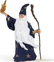 Žaislinė figūrėlė Papo Merlin The Magican 427543, 7.1 cm, mėlyna/aukso/balta
