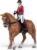 Žaislinė figūrėlė Papo Walking Hhorse With Riding Girl 410746, įvairių spalvų