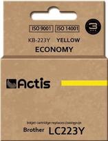 Rašalinio spausdintuvo kasetė Actis Cartridge For Brother KB-223 Yellow