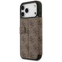 iphone 15 pro max guess - Guess Book 4G Metal Logo dėklas skirtas Apple iPhone 17 Pro Max rudos spalvos - 3 nuotrauka
