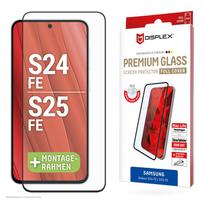 galaxy s24 ekrano plevele - Samsung Galaxy S24 FE/S25 FE Premium Screen Glass Full Cover By Displex Transparent - 1 nuotrauka