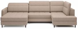 Kampinė sofa Berrto Aubron 04, smėlio (Beige), kairinė, 165 x 306 cm x 100 cm