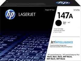 lazeriniu spausdintuvu kasetes - HP 147A Black LaserJet Toner Cartridge | W1470A - 1 nuotrauka