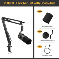 Maono PD100XS + BA20 Juodas (Black) Dinaminis Mikrofonas