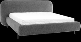 Lova Eltap Pointt Breona 04, 160x200 cm, pilka (Grey), su grotelėmis, su daiktadėže