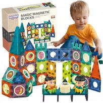 magnetiniai konstruktoriai woopie - Woopie Magnetiniai blokai pilies rinkinys 98 el. - 1 nuotrauka