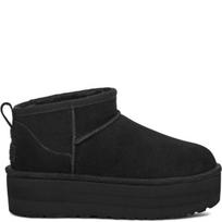 batai ugg zieminiai - UGG Moteriški aulinukai, CLASSIC ULTRA MINI PLATFORM Juodas (Black) - 1 nuotrauka