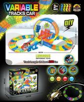 garazas - Mattel Šviečianti lenktynių trasa 157 vnt. - 1 nuotrauka