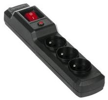 ilgintuvas 5 lizdai - ActiveJet Surge Protector 3 Outlet Black 4.5m - 1 nuotrauka