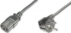 c13 power kabelis - Assmann Cable Schuko / IEC C13 Black, 0.75 m - 1 nuotrauka