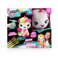 AIRBRUSH PLUSH Rinkinys su aerografu Neoninis vienaragis, Canal Toys (111024)