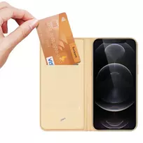 iphone 13 pro max deklas - Dux Ducis "Skin Pro Book Case iPhone 13 Pro Max" Gold - 2 nuotrauka