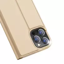 iphone 13 pro max deklas - Dux Ducis "Skin Pro Book Case iPhone 13 Pro Max" Gold - 3 nuotrauka
