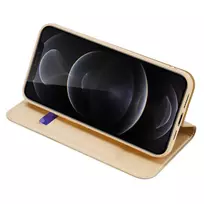 iphone 13 pro max deklas - Dux Ducis "Skin Pro Book Case iPhone 13 Pro Max" Gold - 4 nuotrauka