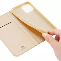 iphone 13 pro max deklas - Dux Ducis "Skin Pro Book Case iPhone 13 Pro Max" Gold - 8 nuotrauka