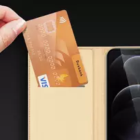 iphone 13 pro max deklas - Dux Ducis "Skin Pro Book Case iPhone 13 Pro Max" Gold - 18 nuotrauka