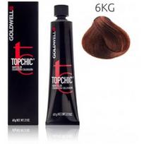Goldwell Topchic profesionalūs plaukų dažai 60 g. - 6KG-Dark Copper Cold Warm Reds