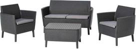 Keter Salemo 3 Seater Lounge Set Grey