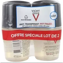 vichy rutulinis dezodorantas antiperspirantas 50 ml - VICHY dezodorantų antiperspirantų rinkinys vyrams HOMME, 50 ml, N2 - 1 nuotrauka