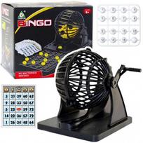 toys su - LEAN Toys Bingo žaidimas „Šeimos klasikinis“ 80 kamuoliukų 20 kortelių traukimo mašina - 1 nuotrauka