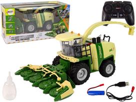 2 4g pultas - Lean Toys Nuotoliniu būdu valdomas kombainas su šviesa ir garsu 1:24 - 1 nuotrauka