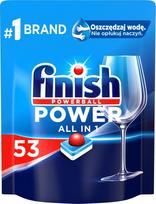 Indaplovių tabletės Finish Power All in One, 53 vnt.