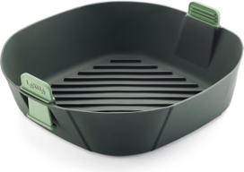 silikoniniai ideklai - Lékué Air Fryer Basket XL, žalia (Green) - 1 nuotrauka