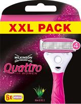  Wilkinson Sword Quattro For Women, 6 vnt