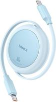 Baseus Free2Pull Mini USB-C į USB-C 60W USB laidas, 1m Mėlynas (Blue)