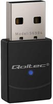 wireless adapter - Qoltec Wireless Mini WiFi 6 Adapteris ,  AX standartas ,  Bluetooth 5.4 ,  USB ,  900Mbps - 1 nuotrauka
