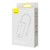 Baseus Lite Series Hub 6w1 USB-C iki 2x USB 3.0 + USB-C + HDMI + SD/TF (Juodas)