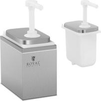 padazo dozatorius - Royal Catering Padažų dozatorius su nerūdijančio plieno pompa, 2 l - 1 nuotrauka