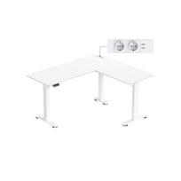 reguliuojamo aukscio stalai - VASAGLE Reguliuojamo aukščio stalas LSD264K01 140x160 cm Debesų Baltas (Matte White) - 1 nuotrauka
