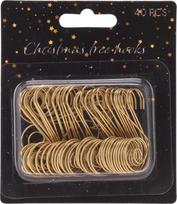 Kabliukai AWR000050, auksinės sp. (Gold), 40 vnt.
