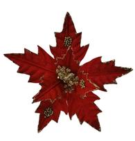 Dirbtinė gėlė puansetija Dezhou HY2225, raudona (Red), 12 cm