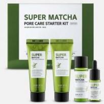 oda kosmetika - SOME BY MI Super Matcha Pore Care Starter Kit - riebios ir probleminės veido odos priežiūros mini rinkinys - 1 nuotrauka
