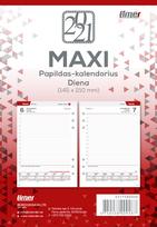 darbo kalendorius 2025 - Darbo kalendoriaus papildomi lapai Timer MAXI DAY organizer A5, 2025-2026 - 1 nuotrauka
