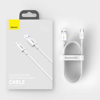 baseus usb type c laidas 2m - Baseus CATYS-A02 White - 1 nuotrauka