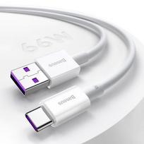 baseus usb type c laidas 2m - Baseus CATYS-A02 White - 5 nuotrauka
