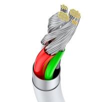 baseus usb type c laidas 2m - Baseus CATYS-A02 White - 9 nuotrauka