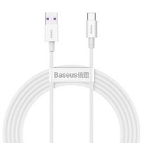 baseus usb type c laidas 2m - Baseus CATYS-A02 White - 16 nuotrauka