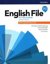 English File Pre-Intermediate: Student's Book with Online Practice (vadovėlis su online practice, 4th edition)